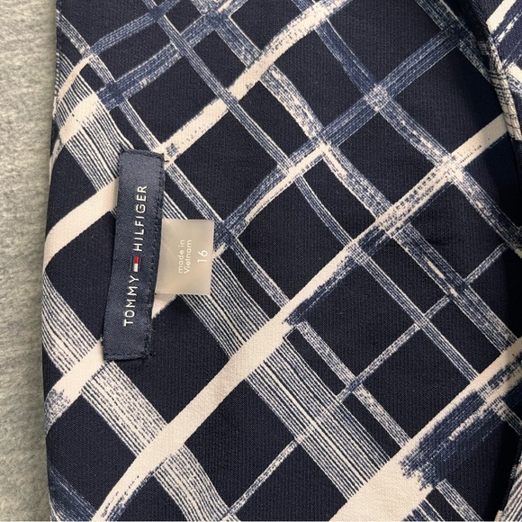 Tommy hilfiger Escada Elegant Black and White Patterned Dress suze 16 - Picture 10 of 12